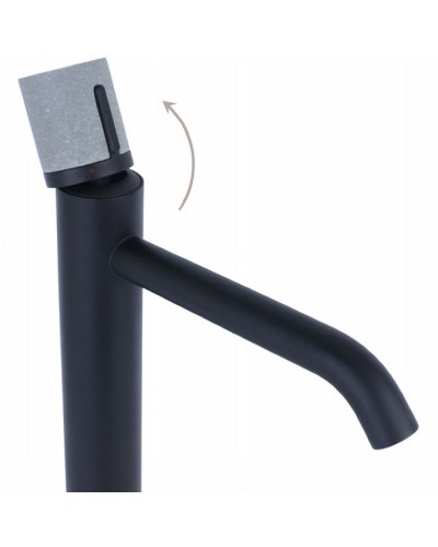 Комплект раковины-чаши Bronze de Luxe 66 1363MG со смесителем Focus 24615BG Серая матовая