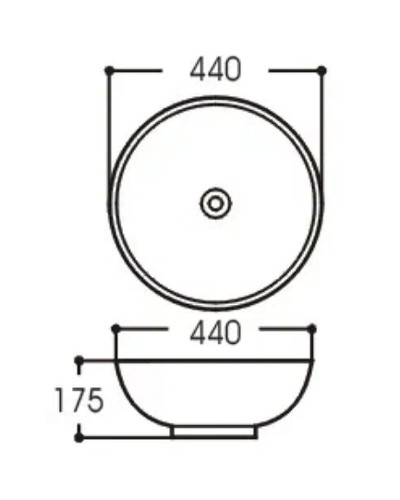 Раковина-чаша Aquatek 44 AQ5354-00 Белая