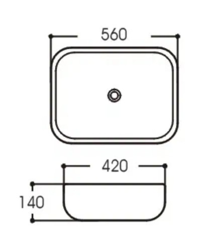 Раковина-чаша Aquatek 56 AQ5526-00 Белая