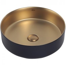 Раковина-чаша Abber Bequem 40 AC2109BG Золото матовое Черная