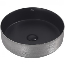 Раковина-чаша Abber Bequem 40 AC2109BS Черная матовая Серебро