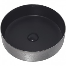 Раковина-чаша Abber Bequem 40 AC2109BS Черная матовая Серебро