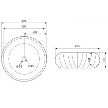 Раковина-чаша Abber Bequem 40 AC2115 Белая