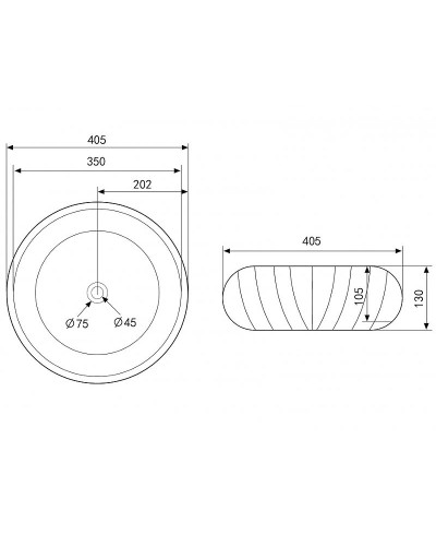 Раковина-чаша Abber Bequem 40 AC2115 Белая