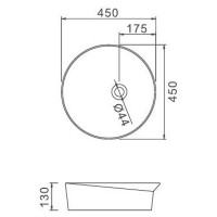 Раковина-чаша Gappo 45 GT101 Белая