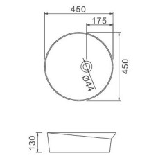 Раковина-чаша Gappo 45 GT101 Белая