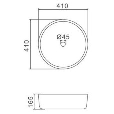Раковина-чаша Gappo 41 GT106 Белая