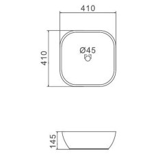 Раковина-чаша Gappo 41 GT203 Белая