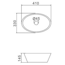 Раковина-чаша Gappo 41 GT304 Белая
