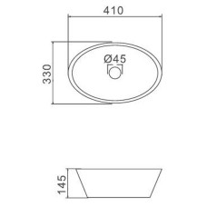 Раковина-чаша Gappo 41 GT304 Белая