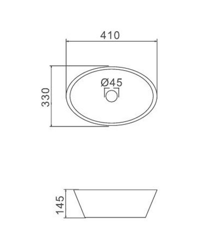 Раковина-чаша Gappo 41 GT304 Белая