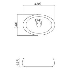 Раковина-чаша Gappo 49 GT305 Белая
