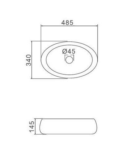 Раковина-чаша Gappo 49 GT305 Белая