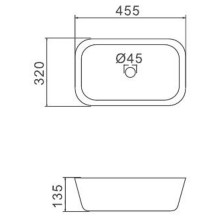 Раковина-чаша Gappo 45 GT402 Белая