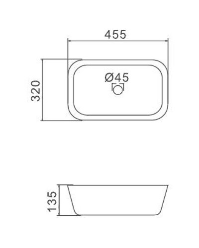 Раковина-чаша Gappo 45 GT402 Белая