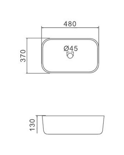 Раковина-чаша Gappo 48 GT403 Белая
