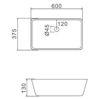 Раковина-чаша Gappo 60 GT404 Белая