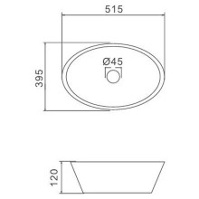 Раковина-чаша Gappo 52 GT306 Белая