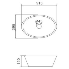 Раковина-чаша Gappo 52 GT306 Белая