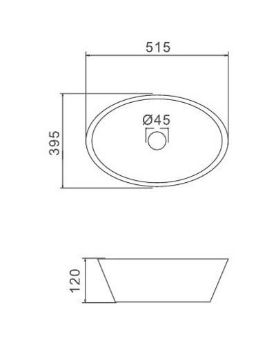 Раковина-чаша Gappo 52 GT306 Белая