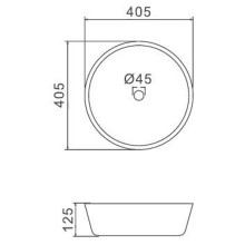 Раковина-чаша Gappo 40 GT307 Белая