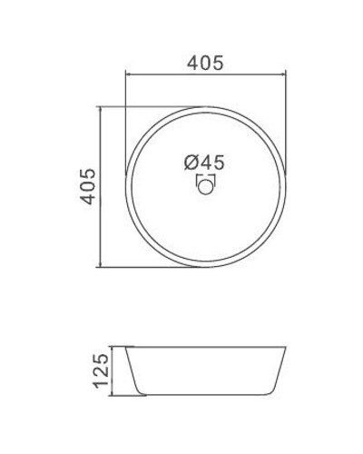Раковина-чаша Gappo 40 GT307 Белая
