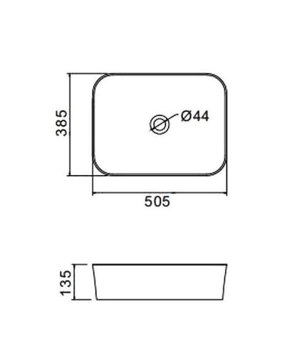 Раковина-чаша Gappo 50 GT401 Белая