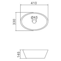 Раковина-чаша Gappo 41 GT304-8 Черная матовая