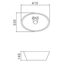 Раковина-чаша Gappo 41 GT304-8 Черная матовая