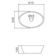 Раковина-чаша Gappo 41 GT304-8 Черная матовая