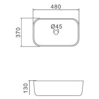 Раковина-чаша Gappo 48 GT403-8 Черная матовая