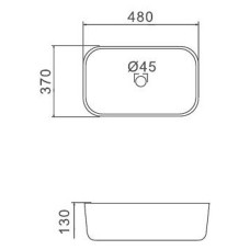 Раковина-чаша Gappo 48 GT403-8 Черная матовая