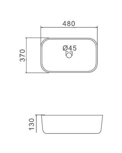 Раковина-чаша Gappo 48 GT403-8 Черная матовая