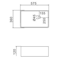 Раковина-чаша Gappo 58 GT406 Белая