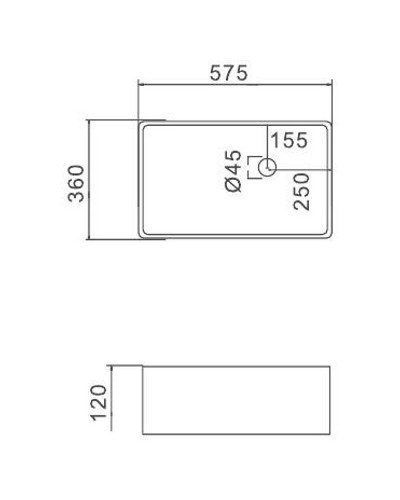 Раковина-чаша Gappo 58 GT406 Белая