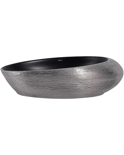 Раковина-чаша Abber Bequem 49 AC2107BS Черный матовый Серебро