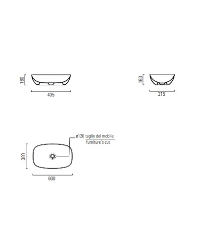 Раковина-чаша GSI Nubes 60 978311 Белая