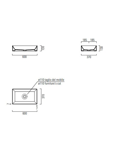 Раковина-чаша GSI Kube X 60 945304 Agave opaco