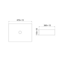 Раковина-чаша Iddis Slide 47 SLIWM02i27 Белая матовая