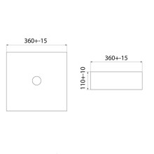 Раковина-чаша Iddis Slide 36 SLIWM01i27 Белая матовая