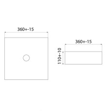 Раковина-чаша Iddis Slide 36 SLIWM01i27 Белая матовая