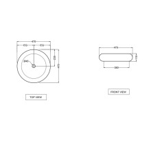 Раковина 47х47 см Jaquar Fusion FSS-WHT-29901