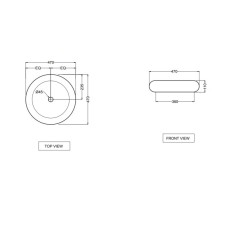 Раковина 47х47 см Jaquar Fusion FSS-WHT-29901