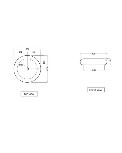 Раковина 47х47 см Jaquar Fusion FSS-WHT-29901