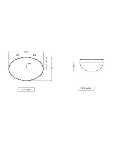 Раковина 63х42,5 см Jaquar JDS JDS-WHT-25901