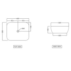 Раковина 48,5х39,5 см Jaquar JDS JDS-WHT-25909