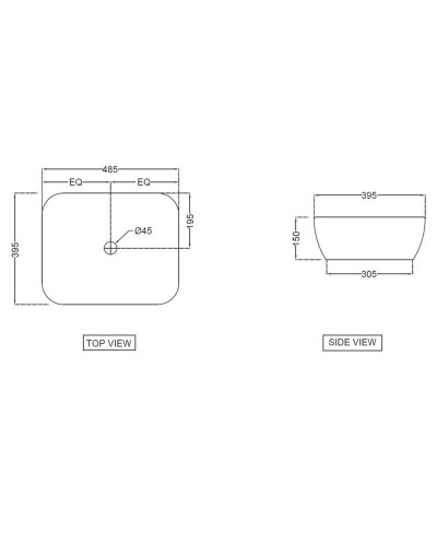 Раковина 48,5х39,5 см Jaquar JDS JDS-WHT-25909