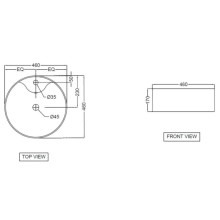 Раковина 46х46 см Jaquar JDS JDS-WHT-25935