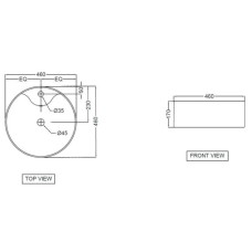Раковина 46х46 см Jaquar JDS JDS-WHT-25935