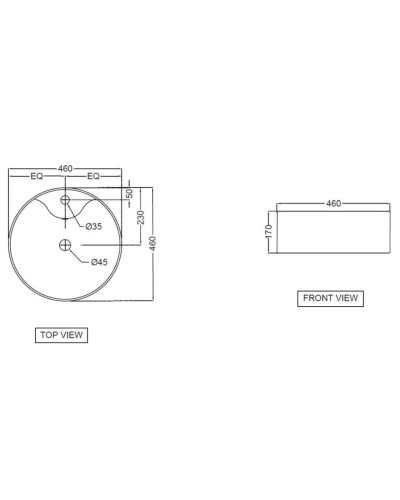 Раковина 46х46 см Jaquar JDS JDS-WHT-25935